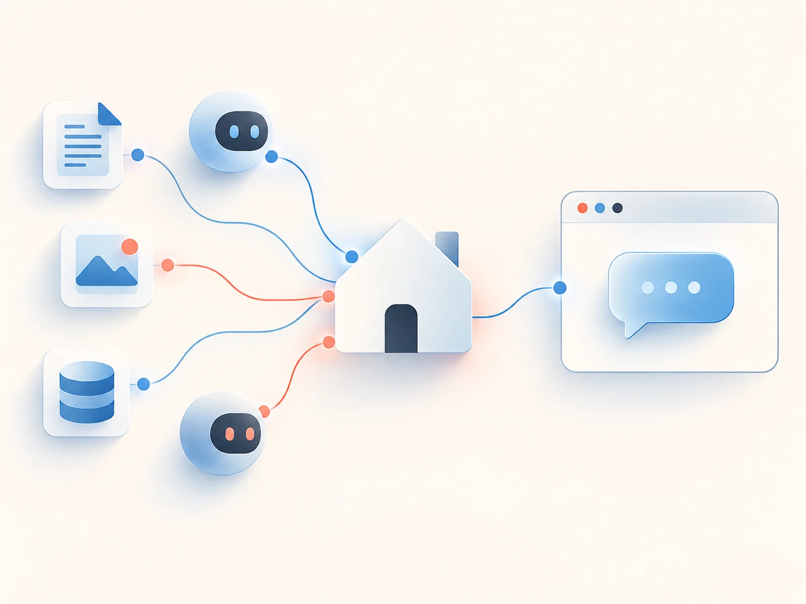 AI assistants outside the site and a concierge inside the site.